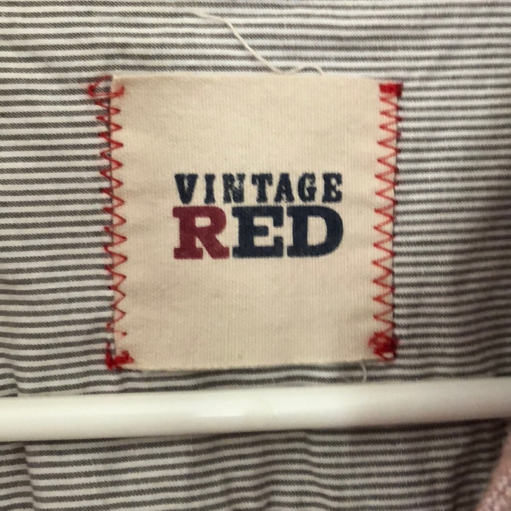 Red Button Down - Picture 6 of 7